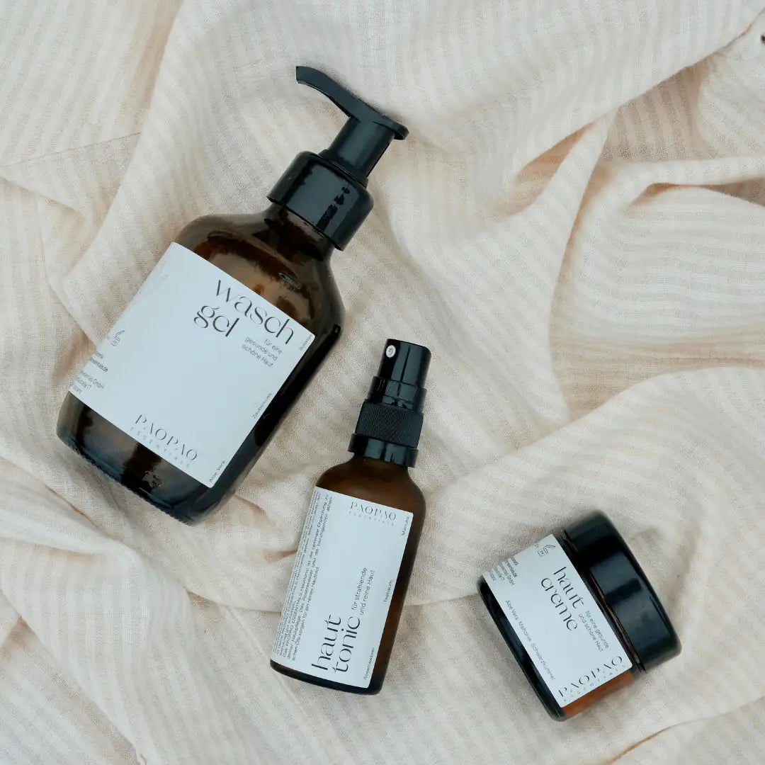 PAOPAO ESSENTIALS Zyklus Set für eine gesunde Haut im Zyklus 3er Set