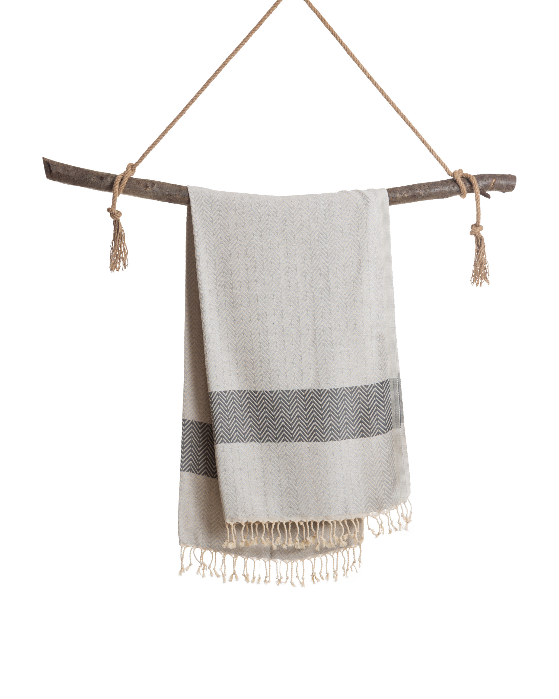 ZAYA Hammam Towel, Beach Towel, Pestemal - Grey-1