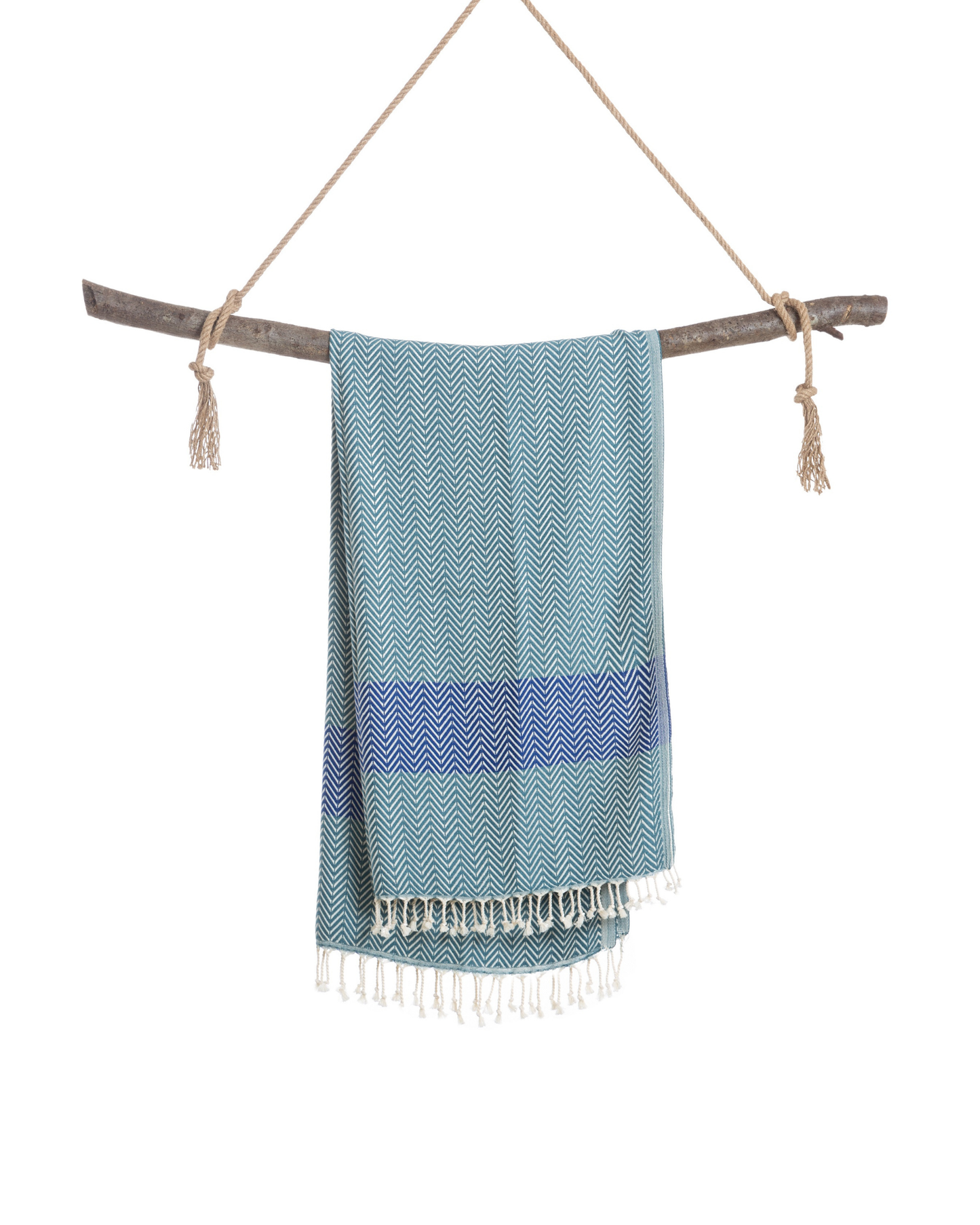 ZAYA Hammam Towel, Beach Towel, Pestemal - Green / Blue-2