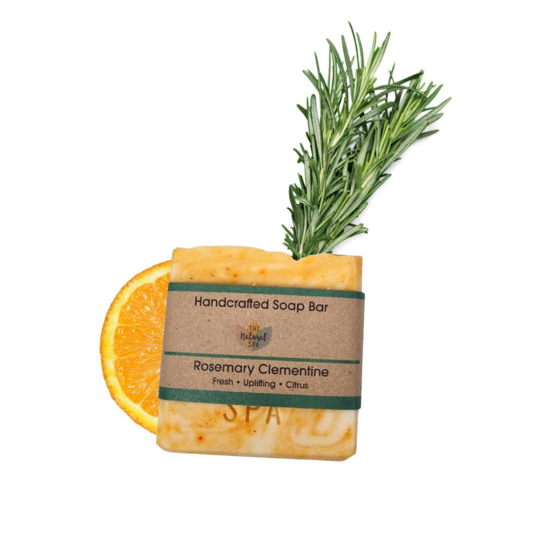 Rosemary Clementine Soap Bar 100g -  Scented with essential oils - 3 different styles-2