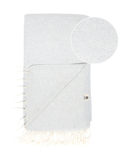 CRYSTAL Beach Towel, Turkish Hammam Towel, Spa & Sauna Towel - Grey-2