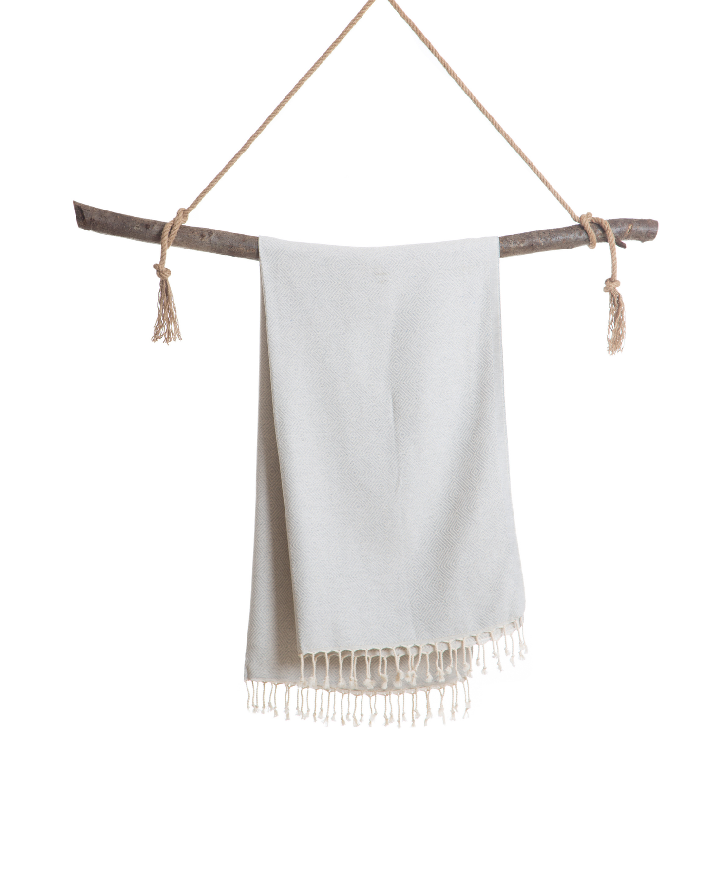 CRYSTAL Beach Towel, Turkish Hammam Towel, Spa & Sauna Towel - Grey-3