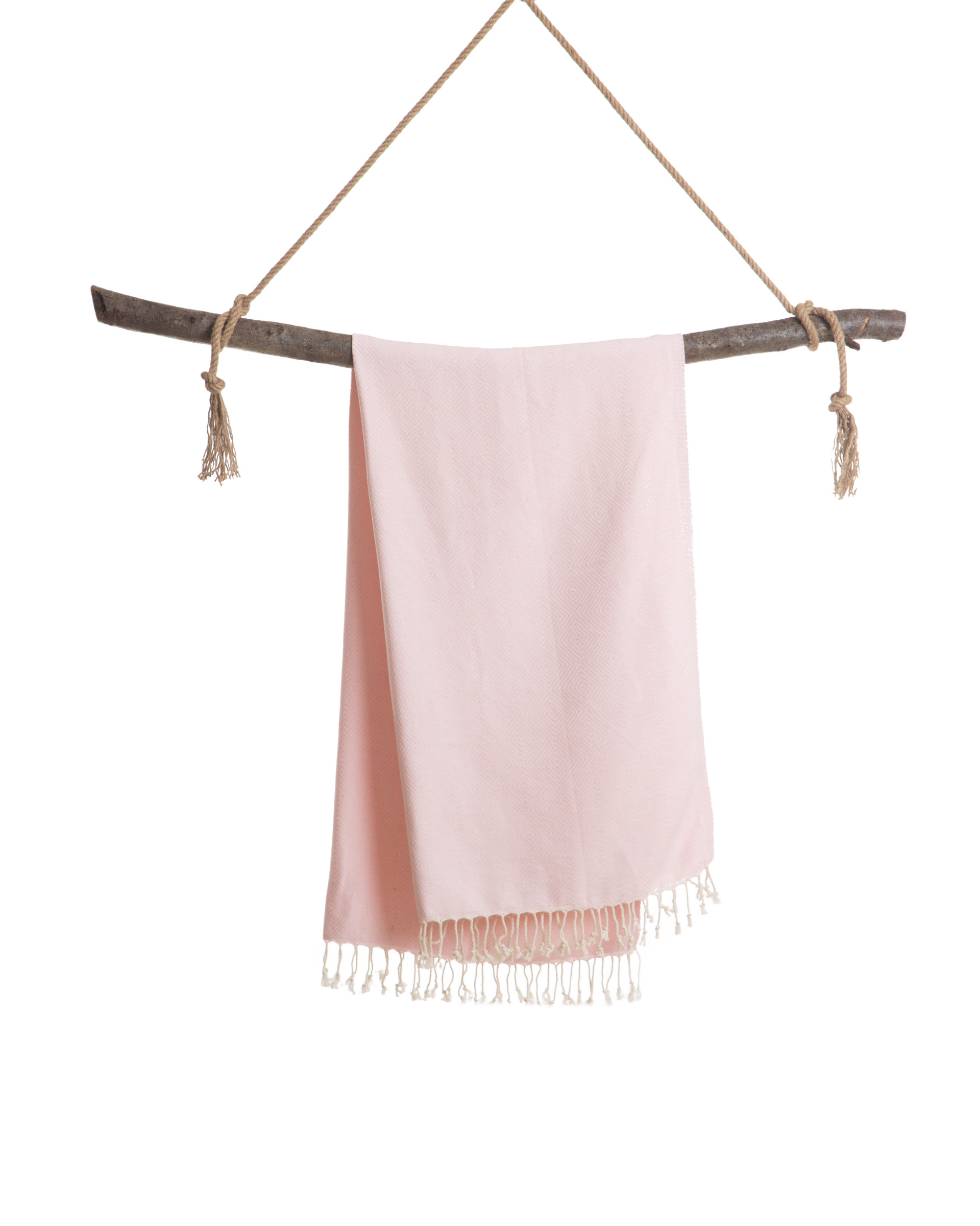 CRYSTAL Beach Towel, Turkish Hammam Towel, Spa & Sauna Towel - Light Pink-2