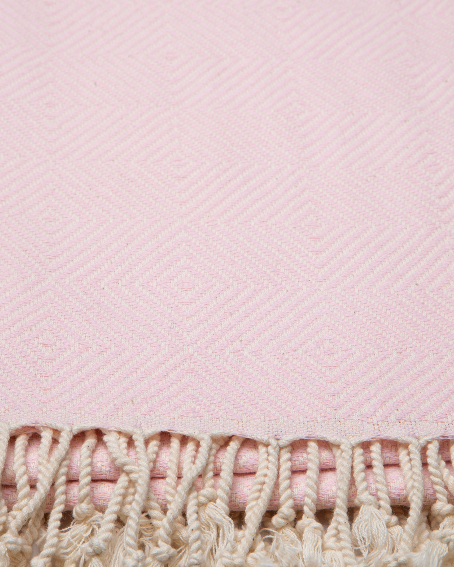 CRYSTAL Beach Towel, Turkish Hammam Towel, Spa & Sauna Towel - Light Pink-3