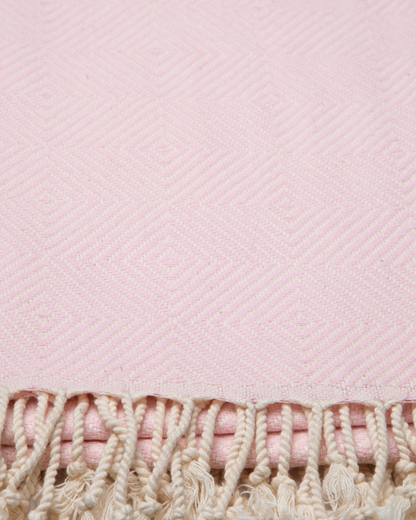 CRYSTAL Beach Towel, Turkish Hammam Towel, Spa & Sauna Towel - Light Pink-3
