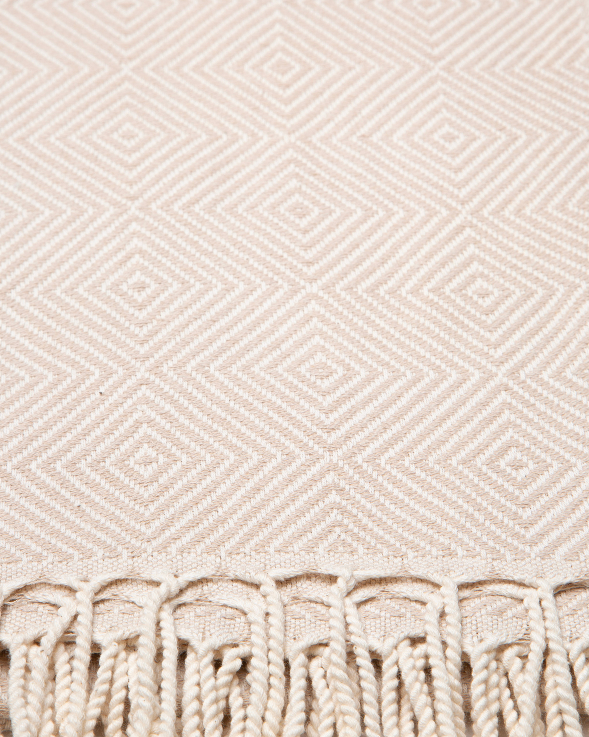 CRYSTAL Beach Towel, Turkish Hammam Towel, Spa & Sauna Towel - Beige-3