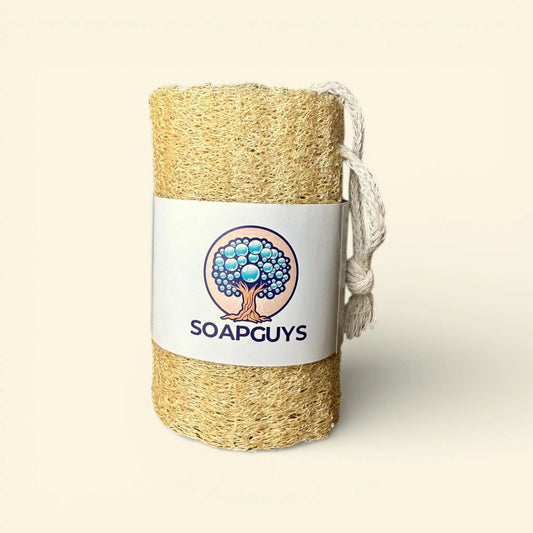 SOAPGUYS Luffa Schwamm braun sanftes Peeling für empfindliche Haut