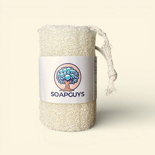 SOAPGUYS Luffa Schwamm weiss sanftes Peeling für empfindliche Haut 1 Stück