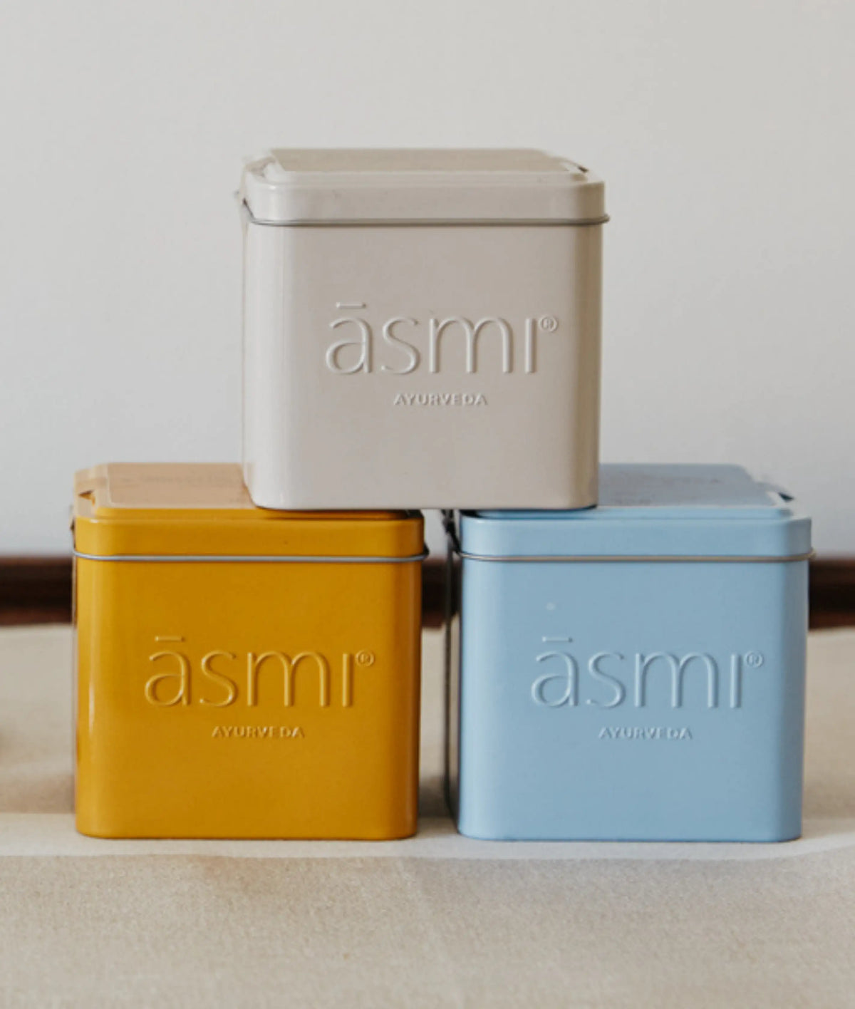ASMI AYURVEDA Tee Geschenkset Bio Tee Set 3x Dosen