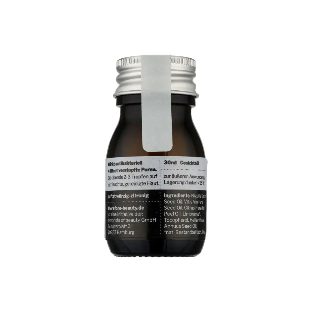 THEREFORE BEAUTY Balm 001 Gesichtsöl gegen Pickel & Akne 30 ml