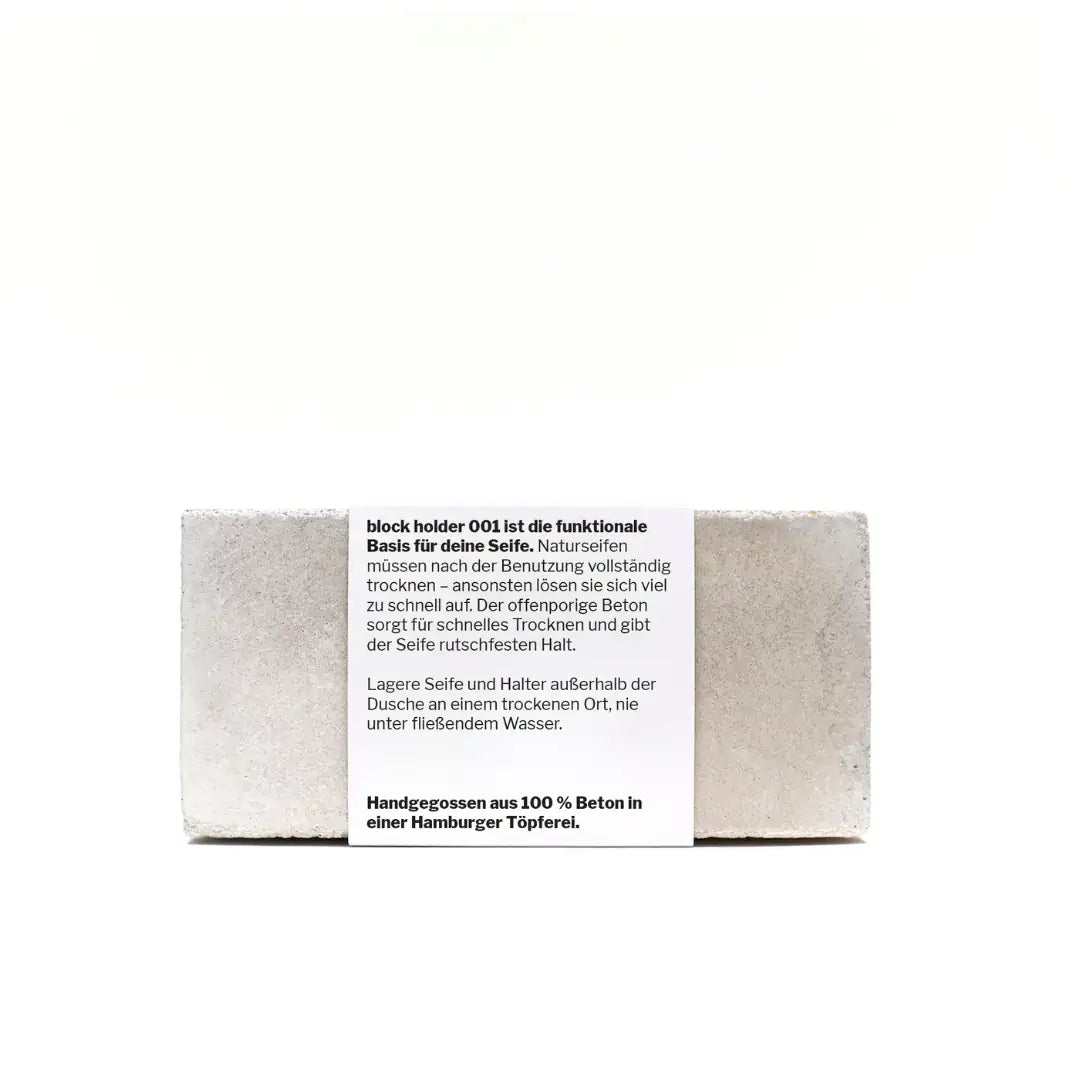 THEREFORE BEAUTY Block Holder 001 Seifenhalter für langlebige Seife 1 Stück