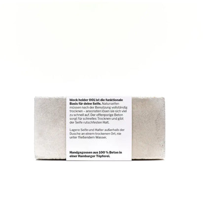 THEREFORE BEAUTY Block Holder 001 Seifenhalter für langlebige Seife 1 Stück