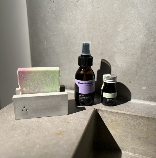 THEREFORE BEAUTY Block Holder 001 Seifenhalter für langlebige Seife 1 Stück