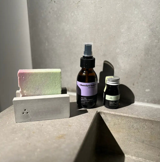 THEREFORE BEAUTY Block Holder 001 Seifenhalter für langlebige Seife 1 Stück