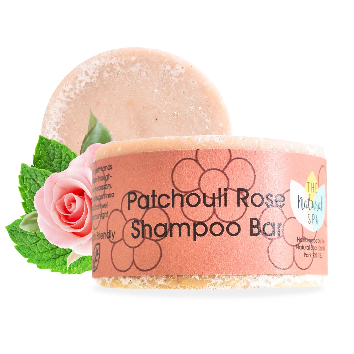 Patchouli Rose Shampoo Bar | Natural Hair Wash for Dry, Damaged & Frizzy Hair | Vegan, Plastic-Free Hair Care-1