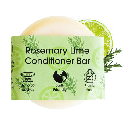 Rosemary & Lime Solid Conditioner Bar | Natural Hair Conditioner for All Hair Types | Vegan, Plastic-Free Hair Care-1