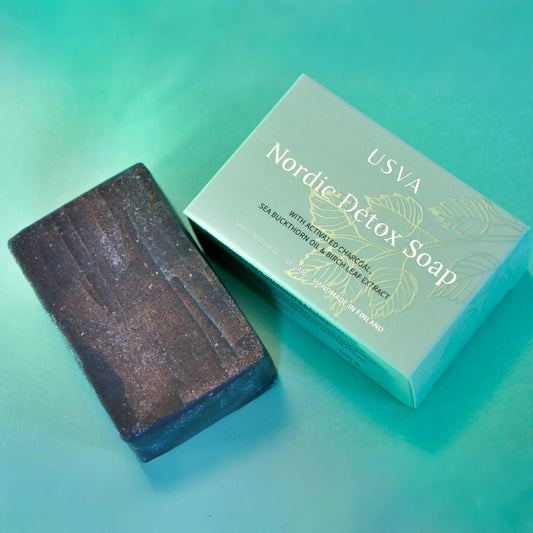 USVA COSMETICS Nordic Detox Soap Reinigung mit Aktivkohle 100 g