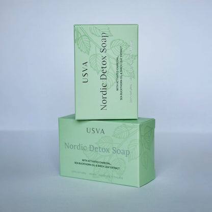 USVA COSMETICS Nordic Detox Soap Reinigung mit Aktivkohle 100 g