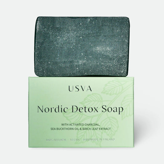 USVA COSMETICS Nordic Detox Soap Reinigung mit Aktivkohle 100 g