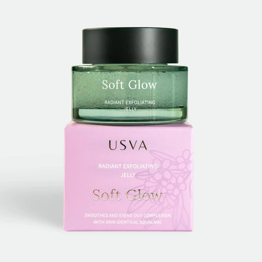 USVA COSMETICS Soft Glow Radiant Exfoliating Jelly Peeling für strahlende Haut 50 ml