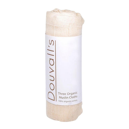 DOUVALL'S BEAUTY | MUSSELIN TUCH 100% BIO BAUMWOLLE | 3ER SET-0