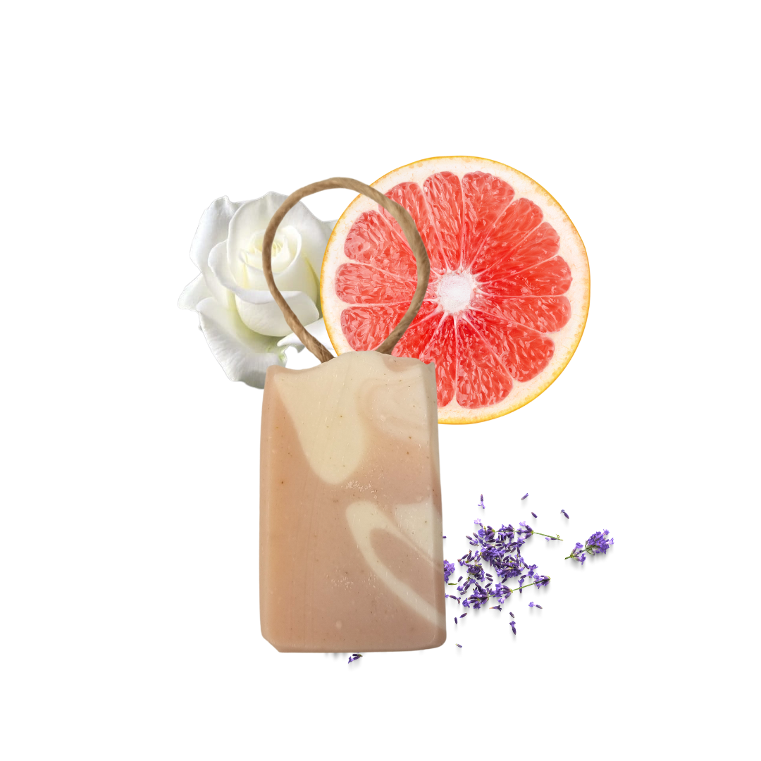 Wildflower Wisp Cold Process Soap | Rose, Lavender & Grapefruit Natural Handcrafted Soap | Vegan, Plastic-Free Skincare | 3 Styles Available-3