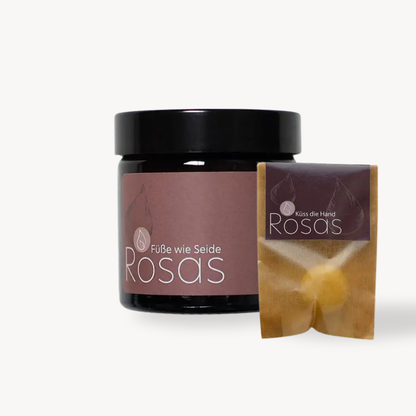 ROSAS NATURKOSMETIK Fußpflege Set mit Füße wie Seide & Küss die Hand