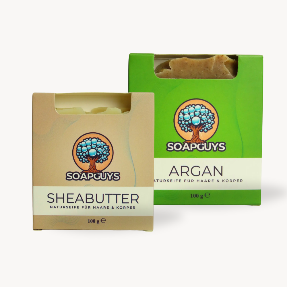 SOAPGUYS Naturseifen Set für trockene Haut mit Argan & Sheabutter