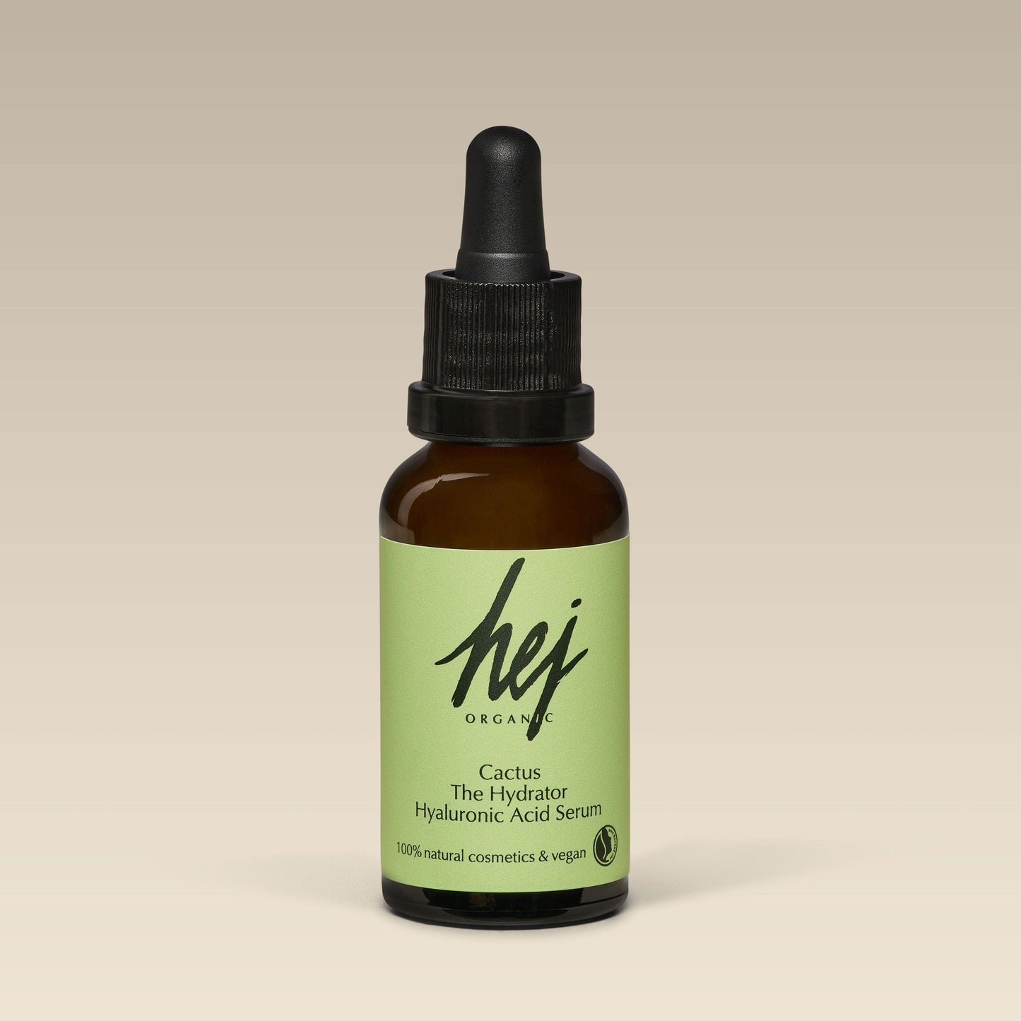 HEJ ORGANIC Cactus The Hydrator Hyaluronic Acid Serum, 30 ml, Braunglasflasche mit Pipette