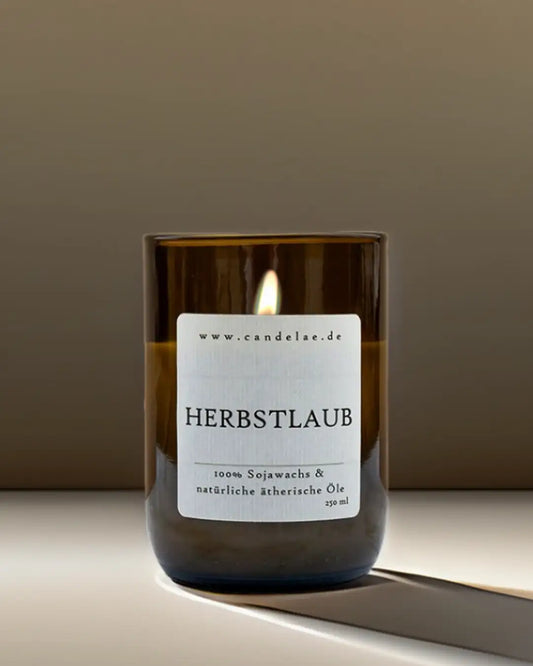 CANDELAE | HERBSTLAUB DUFTKERZE | GEMÜTLICHE HERBSTABENDE | 250 ML