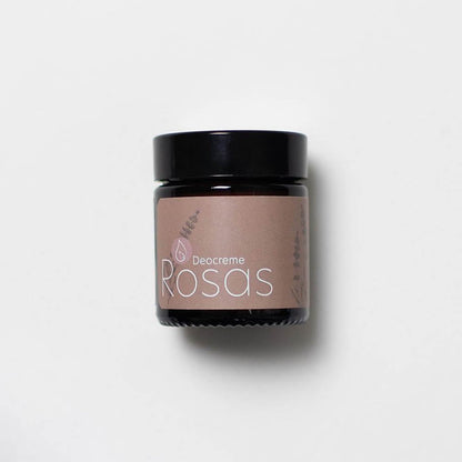 ROSAS Deocreme Lavendel natürliches Deodorant ohne Aluminium 60 ml Glas