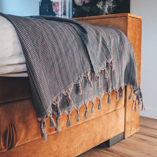 TAGESDECKE BUNT BAUMWOLLE | 200x240cm-0