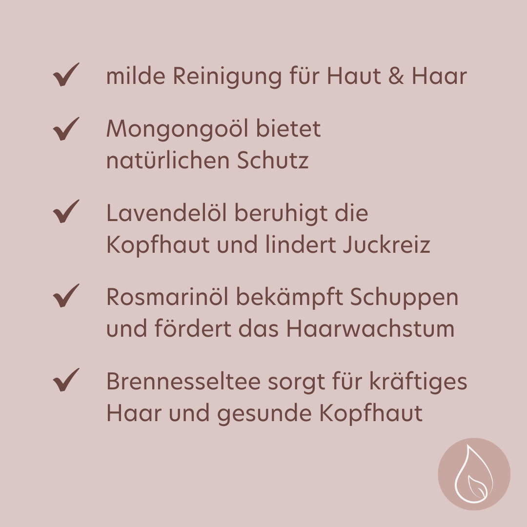 ROSAS NATURKOSMETIK Haarseife Mongongo für gesundes Haar und Kopfhaut 100g