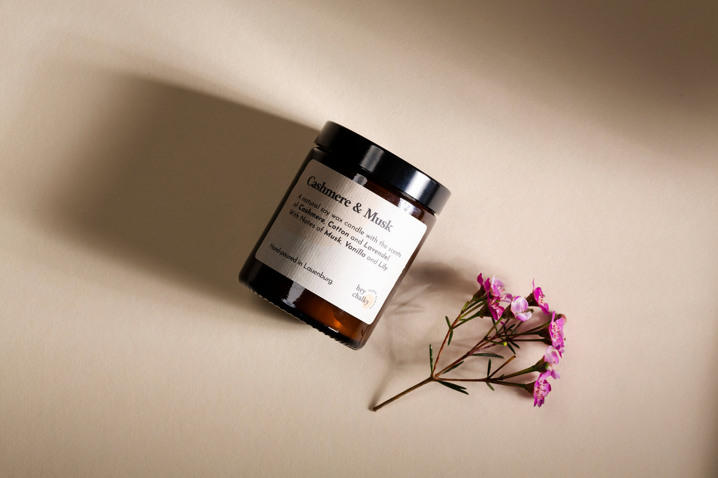HEY CHALKY | DUFTKERZE IM GLAS CASHMERE & MUSK | 155g-3