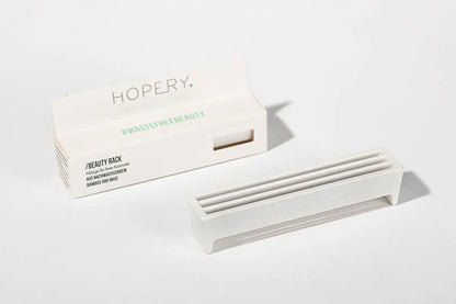 HOPERY Ablage für feste Kosmetik nachhaltige Bambus-Ablage 14 x 3 x 3 cm