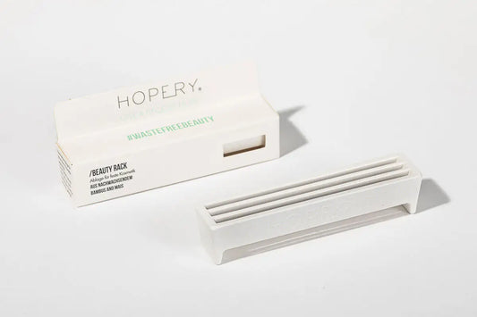 HOPERY Ablage für feste Kosmetik nachhaltige Bambus-Ablage 14 x 3 x 3 cm