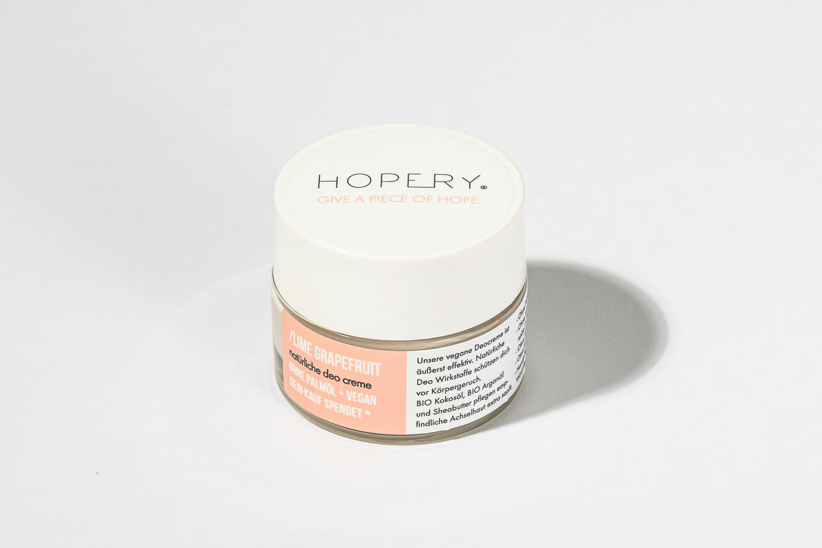 HOPERY Lime Grapefruit Deocreme ohne Aluminium 50 ml