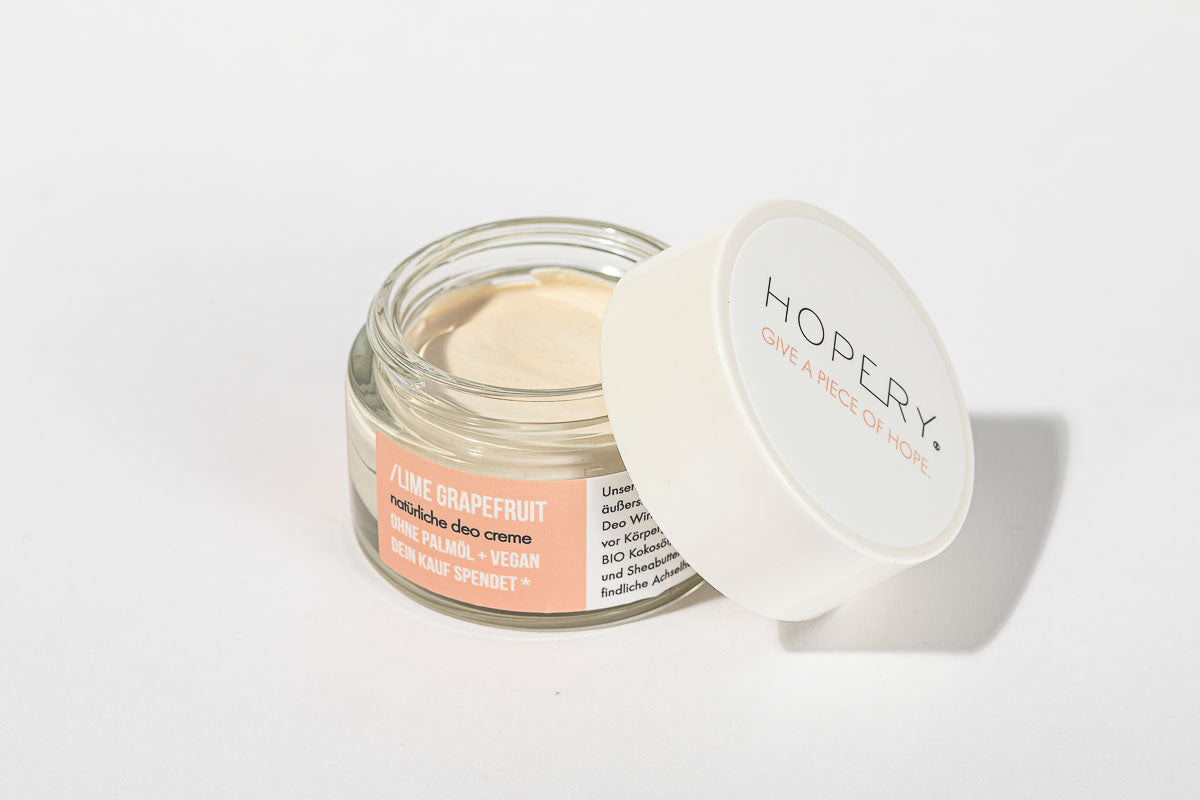 HOPERY Lime Grapefruit Deocreme ohne Aluminium 50 ml