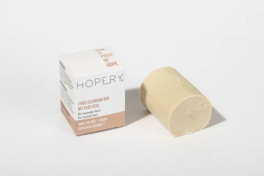 HOPERY Face Cleansing Bar mit Aloe Vera für sanfte Gesichtsreinigung 80 g