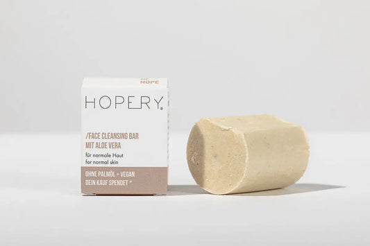 HOPERY Face Cleansing Bar mit Aloe Vera für sanfte Gesichtsreinigung 80 g