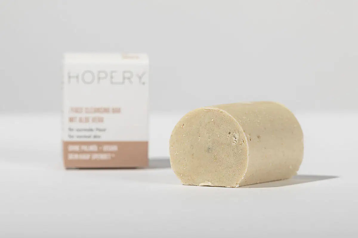 HOPERY Zero Waste Gesichtsreinigung und Ultra Rich Face Serum Set für normale Haut 2-teilig