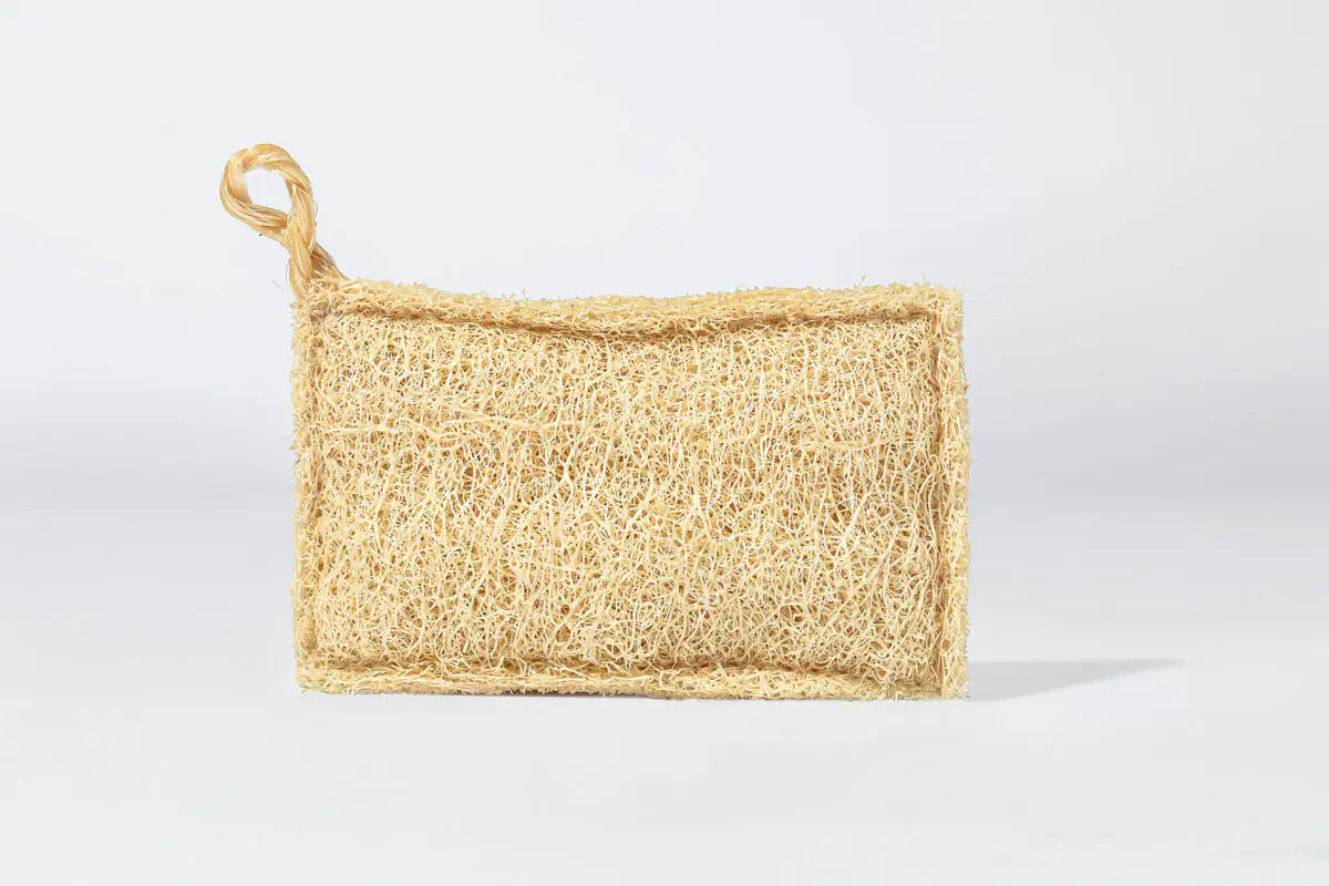 HOPERY Luffa Spülschwamm Natürlicher Schwamm aus der Luffa-Gurke Plastikfrei & wiederverwendbar
