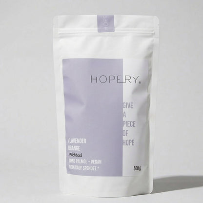 HOPERY Lavender Orange Milchbad pflegend 70 g oder 500 g