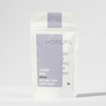 HOPERY Lavender Orange Milchbad pflegend 70 g oder 500 g