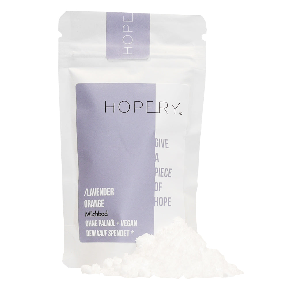 HOPERY Lavender Orange Milchbad pflegend 70 g oder 500 g