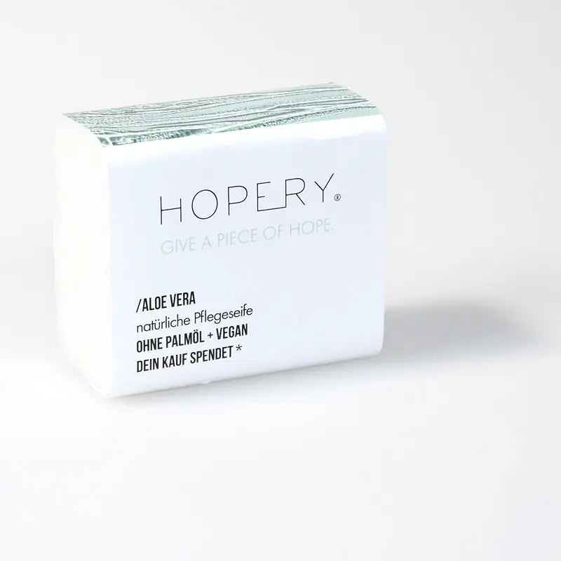 HOPERY Aloe Vera Seife mit Sheabutter und Bio-Arganöl 100 g