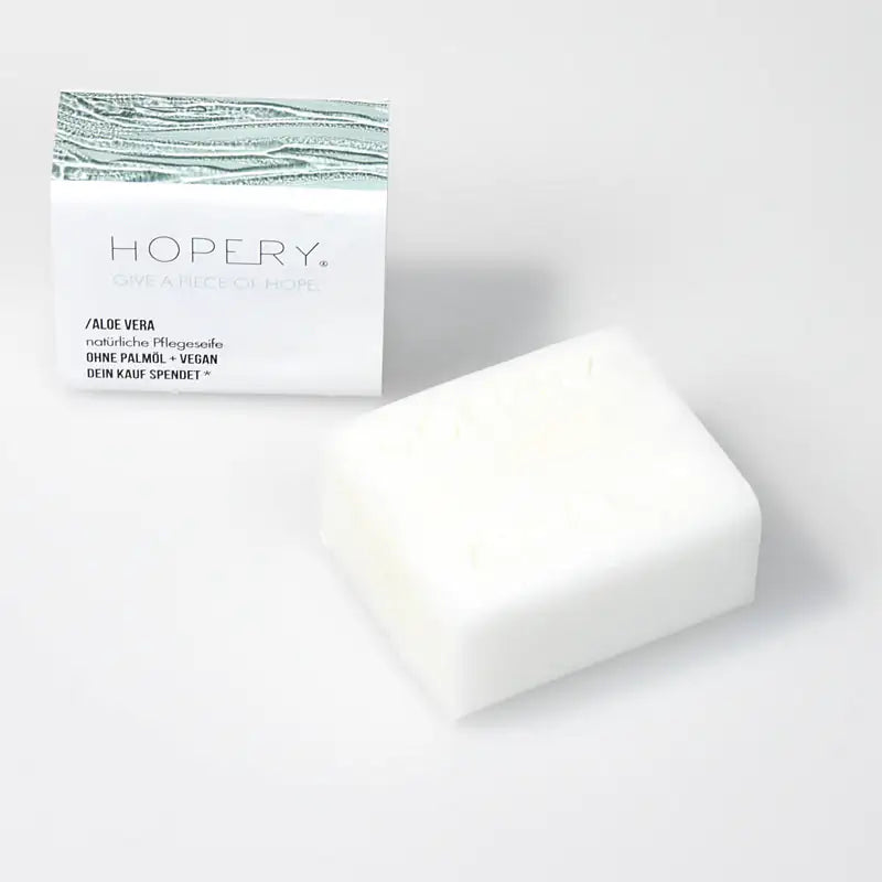 HOPERY Aloe Vera Seife mit Sheabutter und Bio-Arganöl 100 g