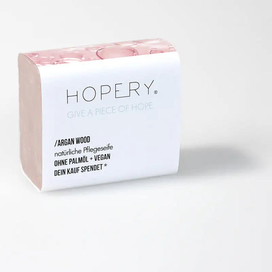HOPERY Arganöl Seife mit Sheabutter und nativem Olivenöl 100 g