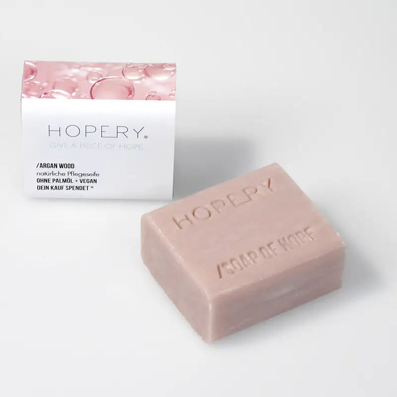HOPERY Arganöl Seife mit Sheabutter und nativem Olivenöl 100 g