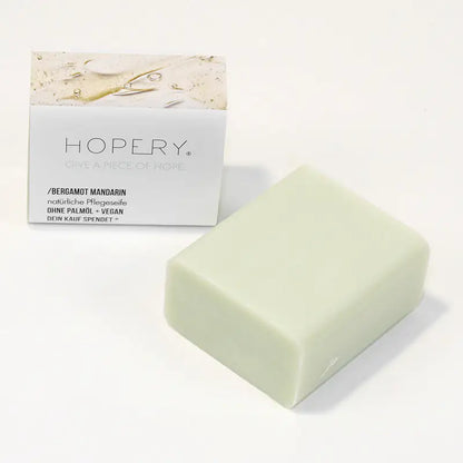 HOPERY Bergamot Mandarin Seife extra mild für Hände, Gesicht und Körper 100 g